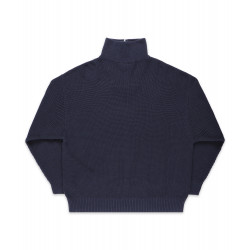 Anuell Willem Organic Knit Troyer Sweatshirt Navy