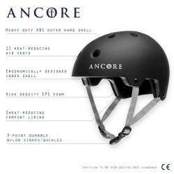 Ancore Prolight Kids Helmet Matte Black