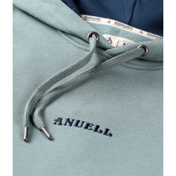 Anuell Tenor Organic Hoodie Pale Teal Navy Contrast