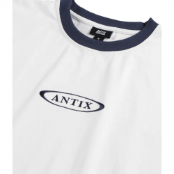 Antix Ringera Organic T-Shirt White Stoned Blue