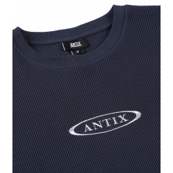 Antix Simplex Thermal Waffle Organic Longsleeve Midnight Navy