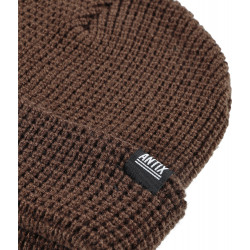 Antix Pure Waffle Beanie Brown