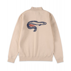 Anuell Slippem Half Zip Organic Sweatshirt Beige